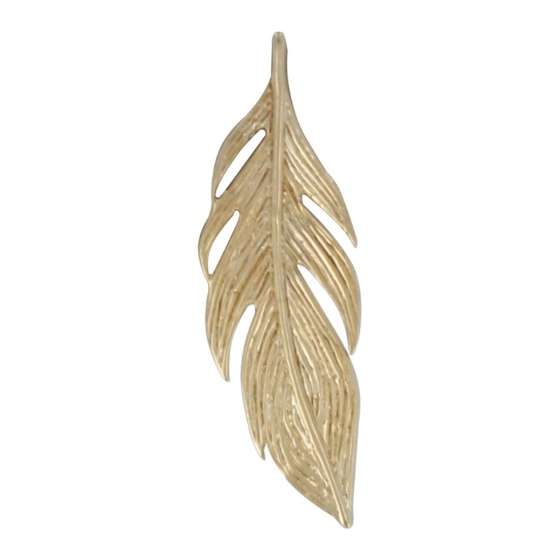 Pendentif Plaqué Or Petite Plume - Petit Modèle