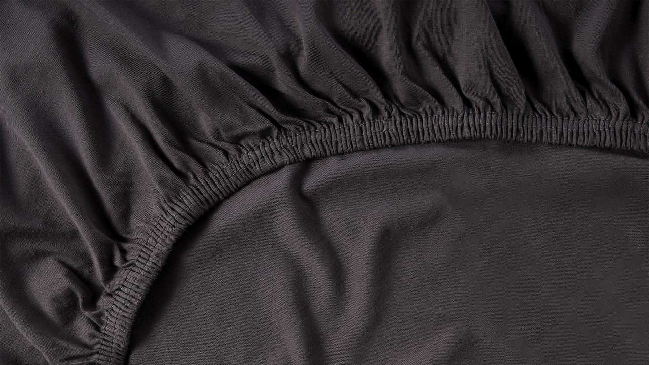 Hoeslaken Beter Bed Select Jersey topper donkergrijs