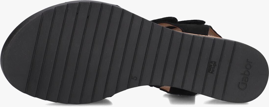 zwarte gabor sandalen met hak 750.2