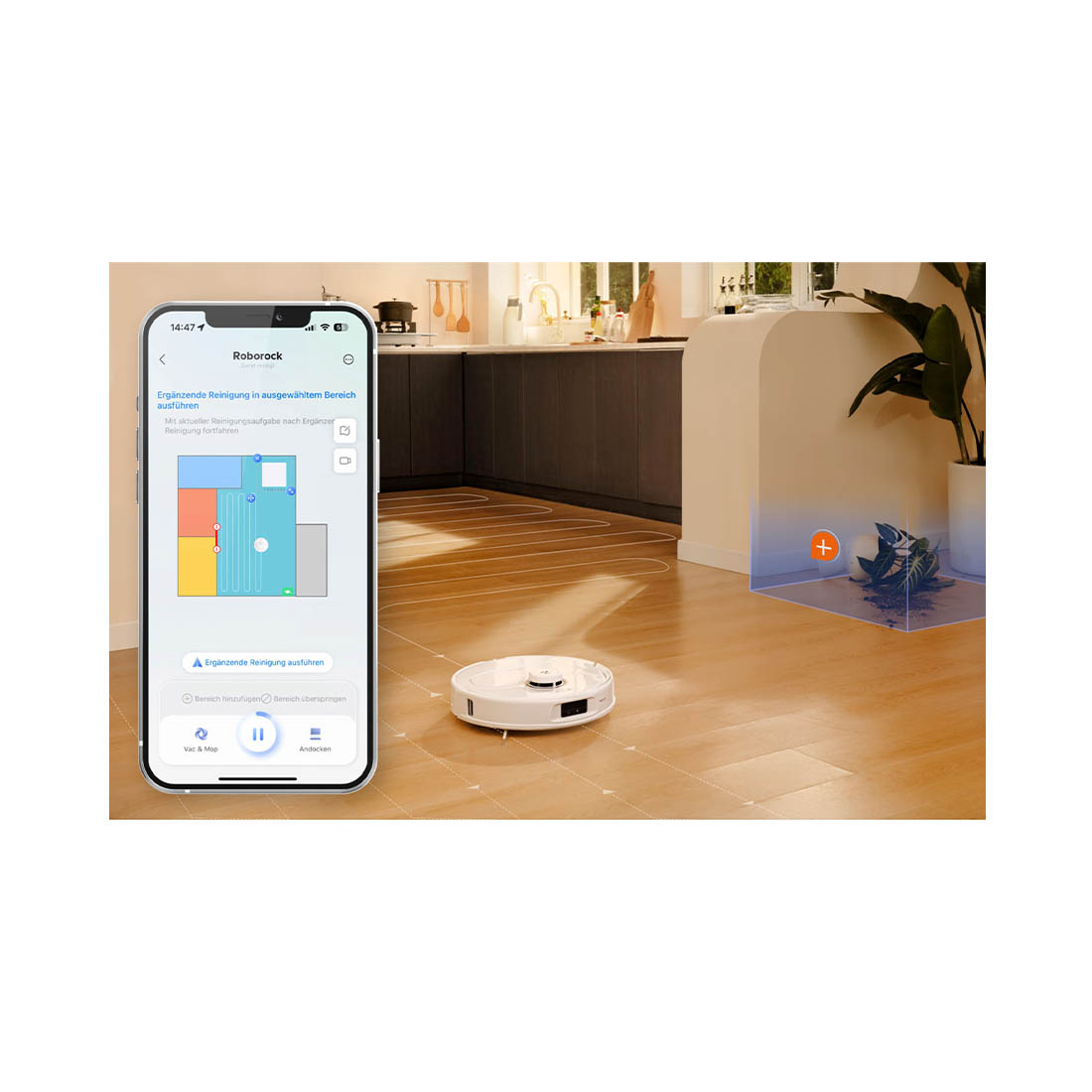 Roborock Qrevo MaxV Saug & Wischroboter weiss