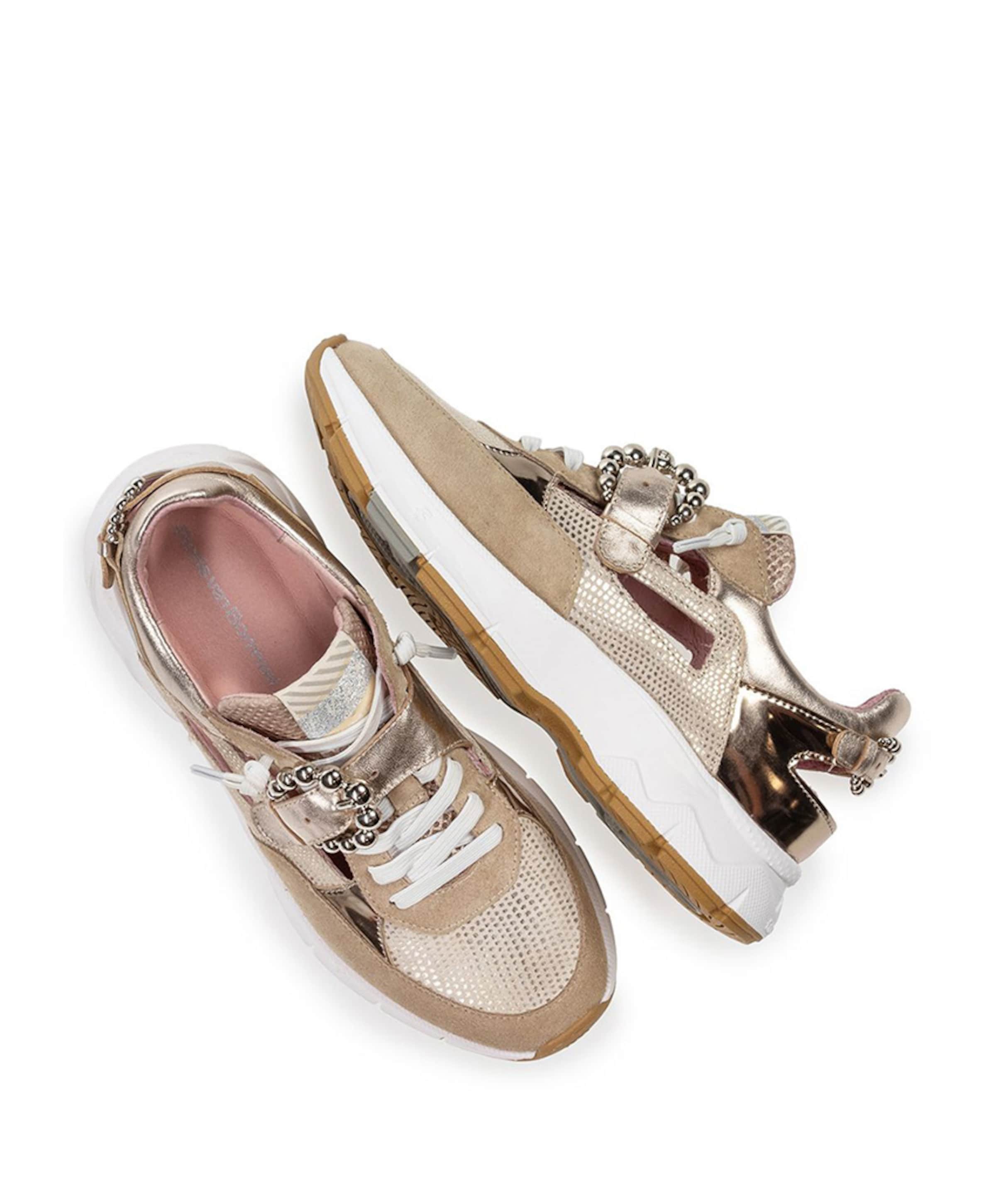 Floris van Bommel dames sneakers beige