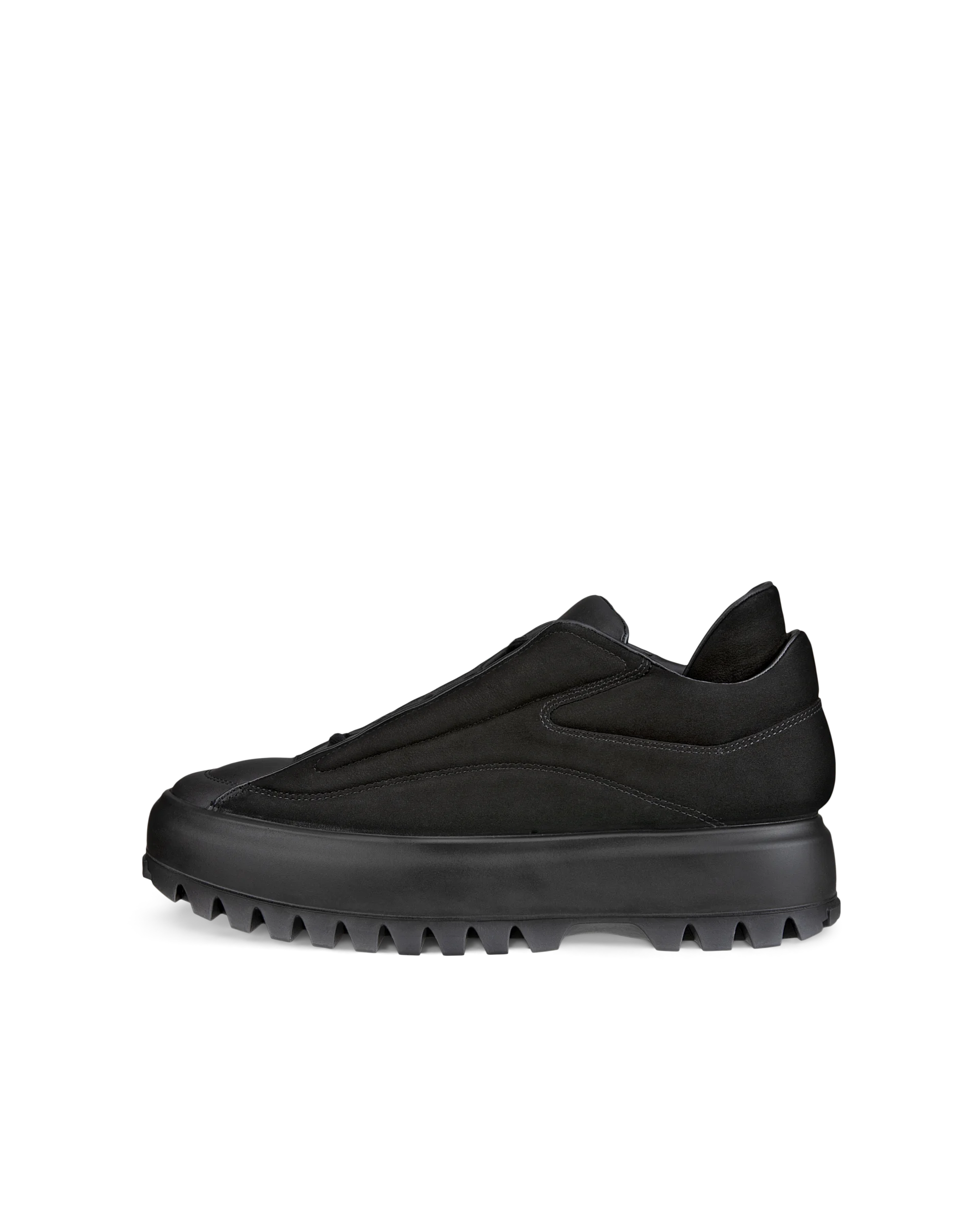 ECCO STREET ACE RAL7000 M Herren Sneaker aus Nubukleder Schwarz