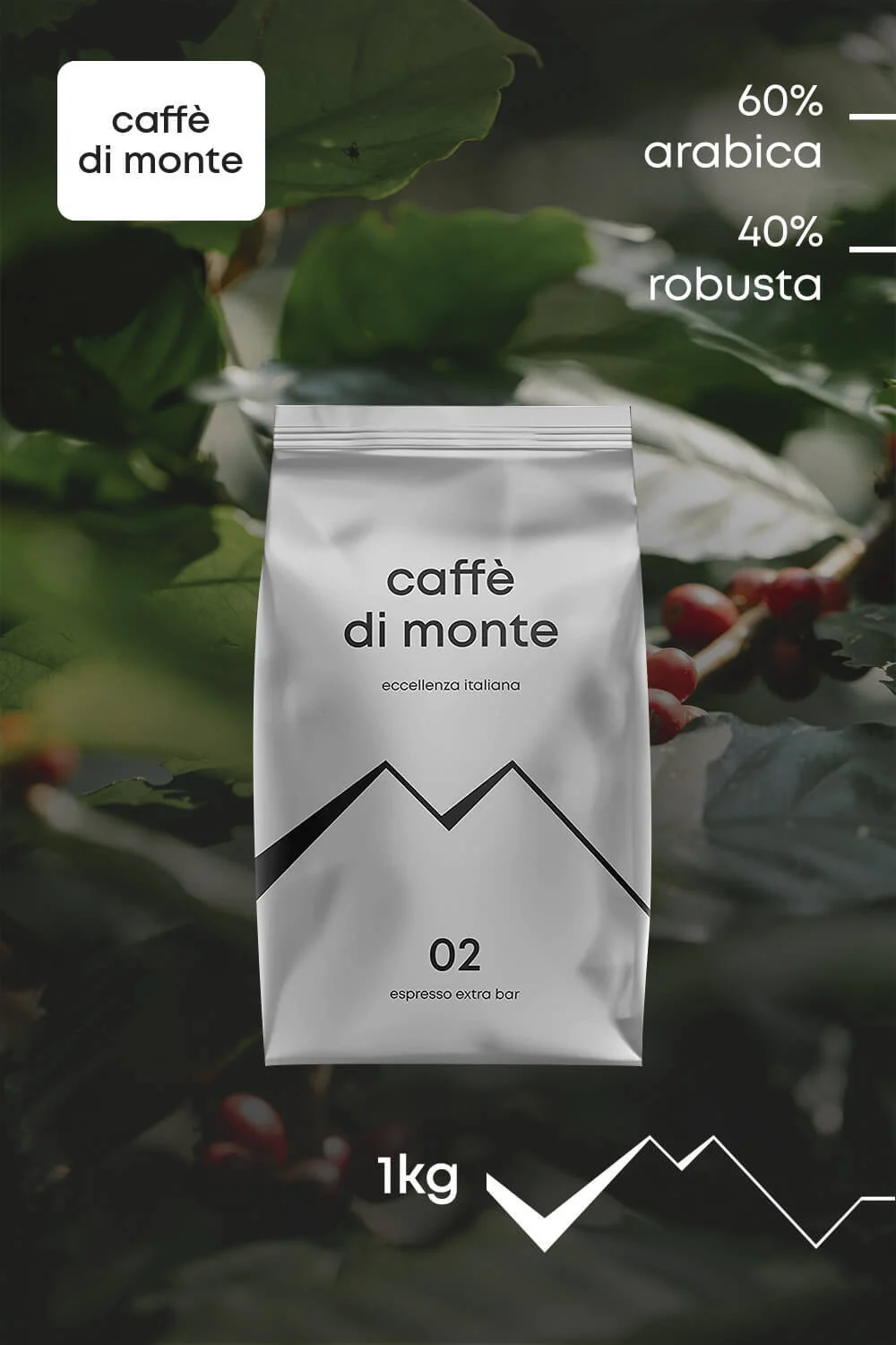 Caffè di Monte Espresso Extra Bar Vorteilspaket 4kg