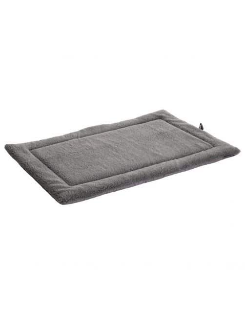 Maxxnobel Benchkussen Nubuck Lederlook\/Teddy Antraciet - Hondenbenchkussen