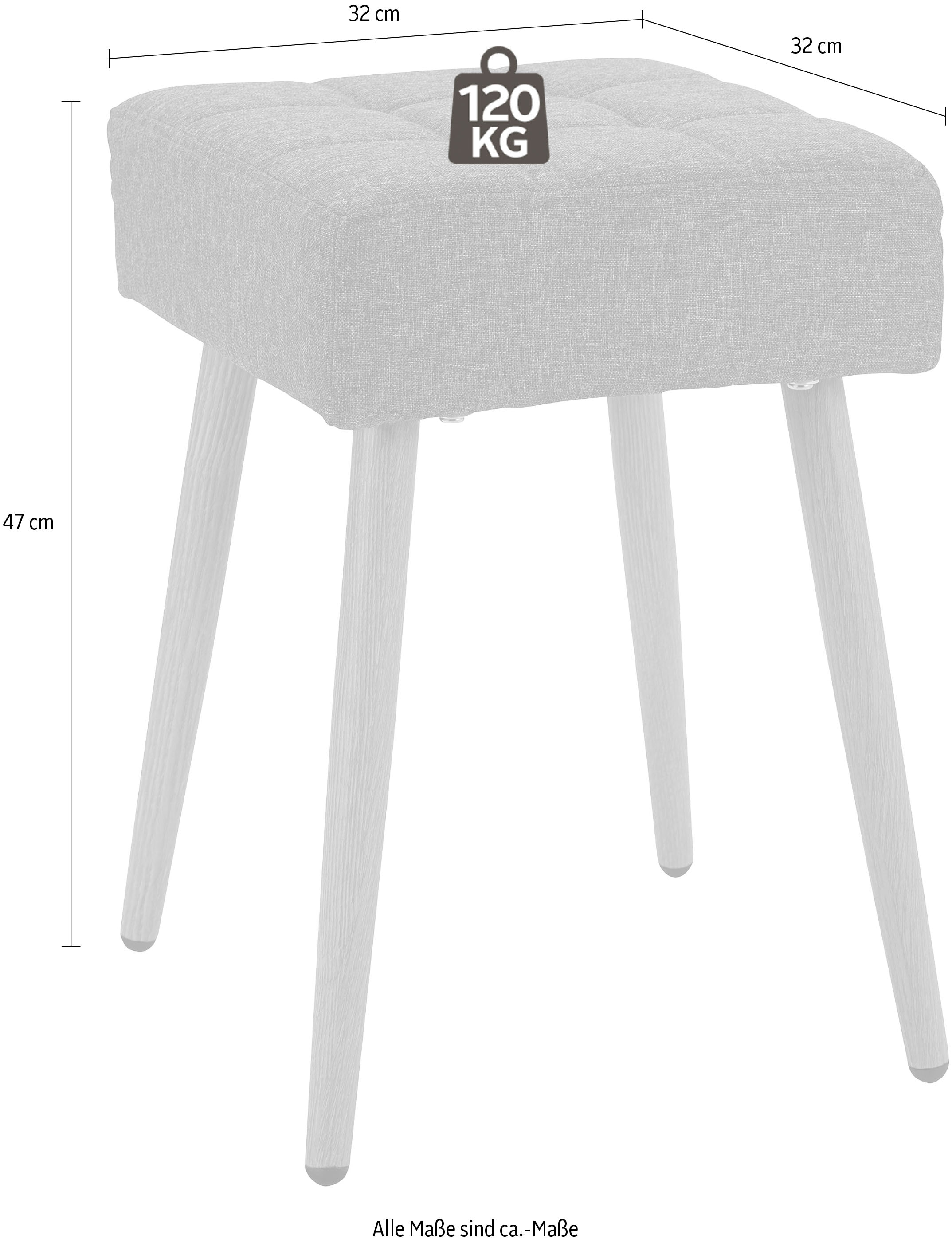INOSIGN Hocker »Louise« 1 Stk. tlg. quadratische Sitzfläche in 32 cm
