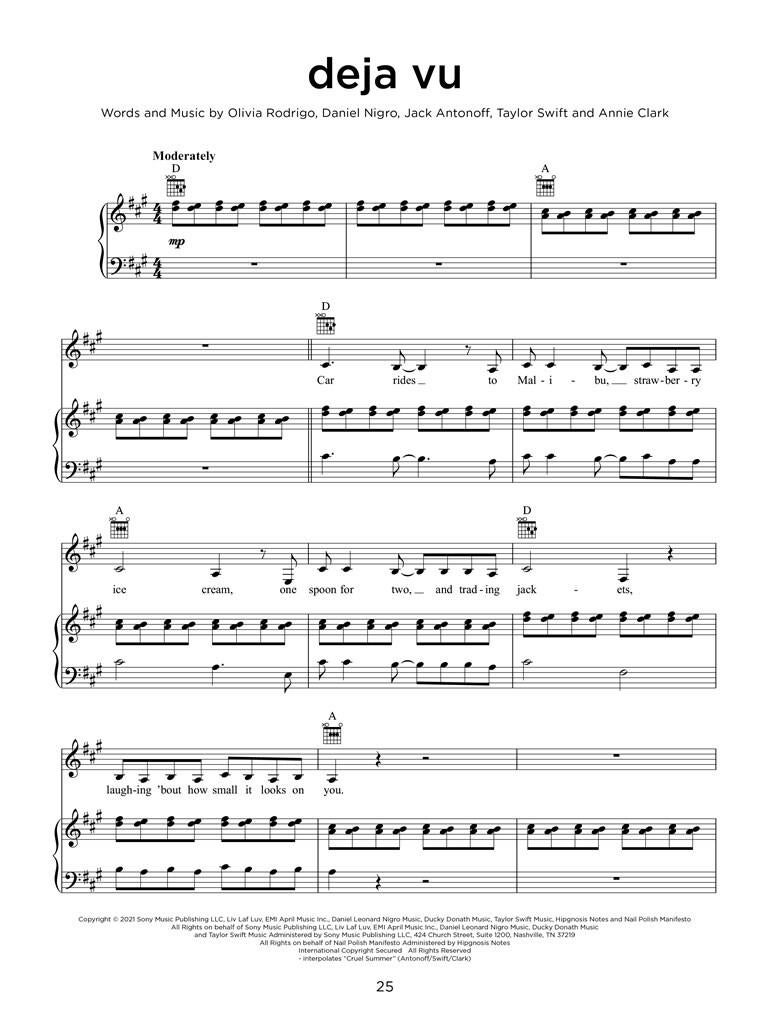 Hal Leonard Top hits of 2021 15 hot singles - piano vocal guitar