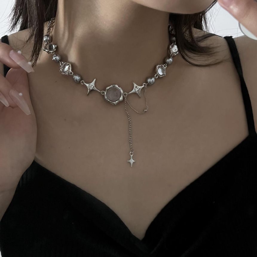 Sharkkira - Strass Ster Ketting