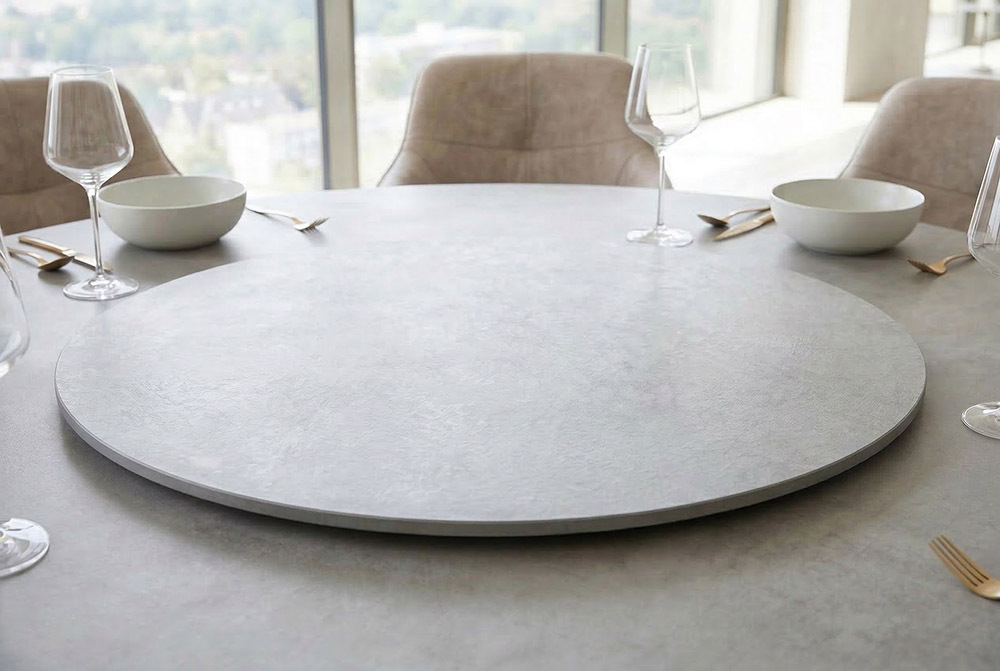 Drehbare Servierplatte SIGNATURE 60cm grau Keramik rund