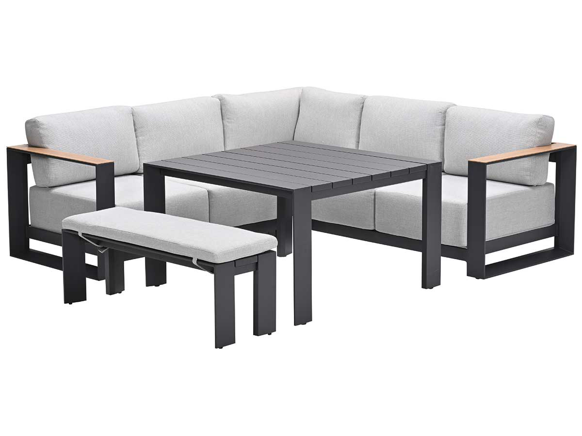 Garden Impressions Malakka 5-delige loungediningset - Sand