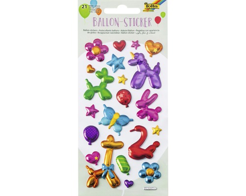 Ballonstickers I set van 21 stuks