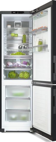 Miele - KFN 4898 A-10 D bs - Koel-vriescombinatie - Zwart - Vrijstaand