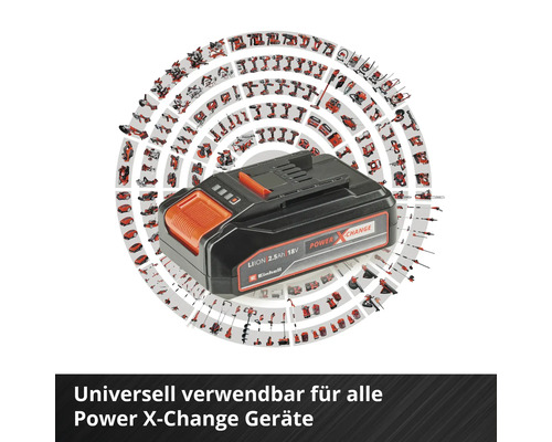 Starterkit Einhell Power-X-Change 18V 2.5 Ah