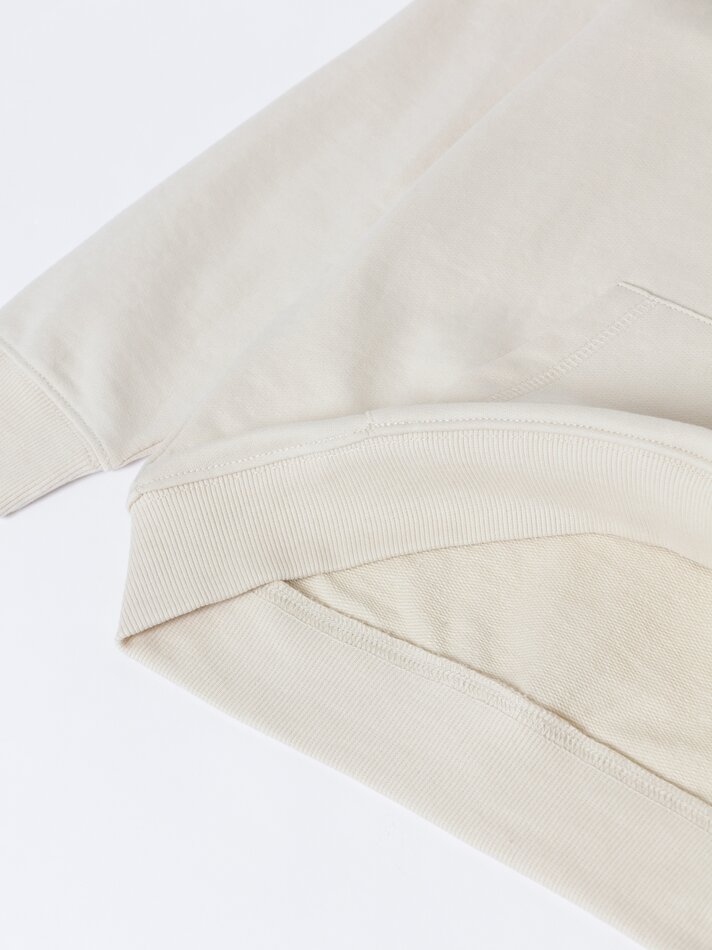 Moletom básico com capuz - Off-white