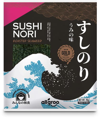 ALLGROO Nori Seetang, geröstet, für Sushi - Gold