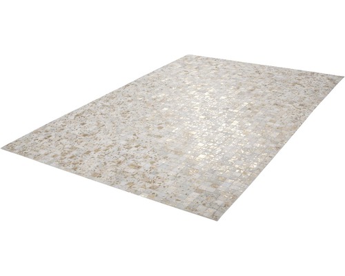 Leren tapijt Rocket 110 ivoor goud 120x170 cm (echt leer)