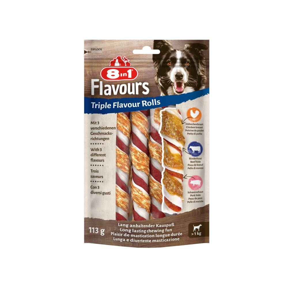 8in1 Triple Flavour Rolls 3 stuks