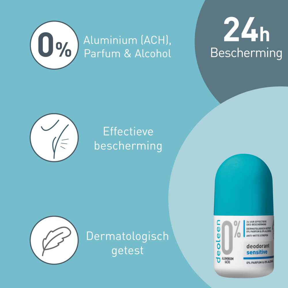 Deoleen Deodorant Roller 0% Sensitive50 ml