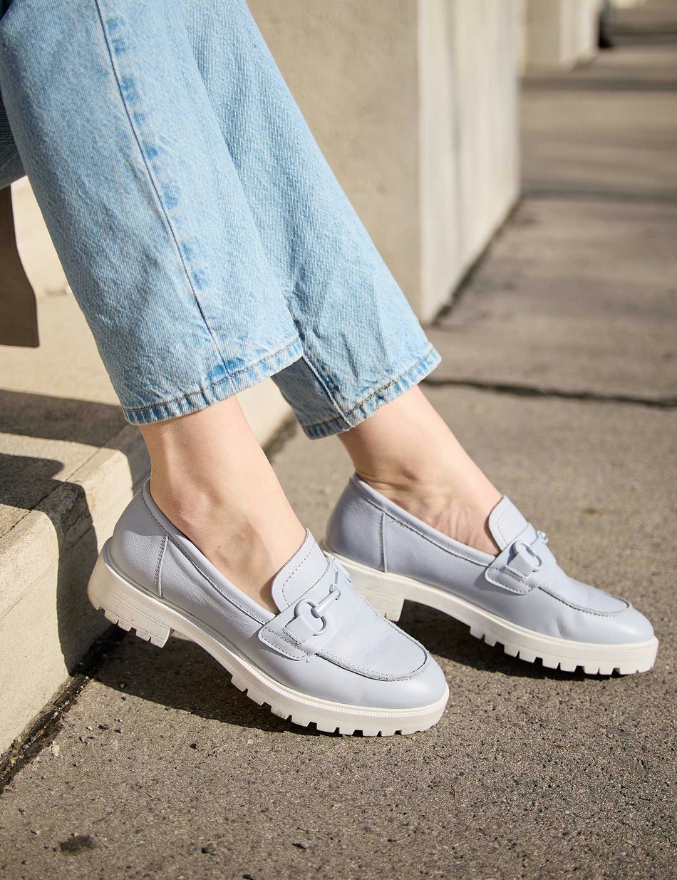 Glattleder Slipper sportiv
