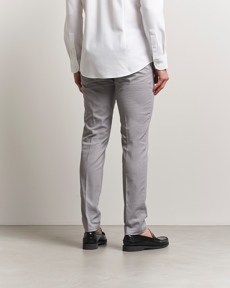 BOSS BLACK Kaito Structured Cotton Pants Dark Grey