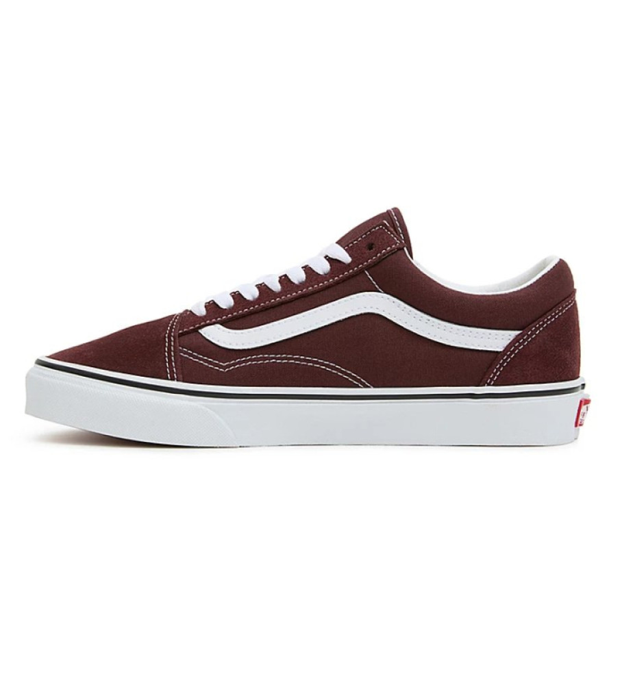 Tênis Vans Old Skool de couro marrom