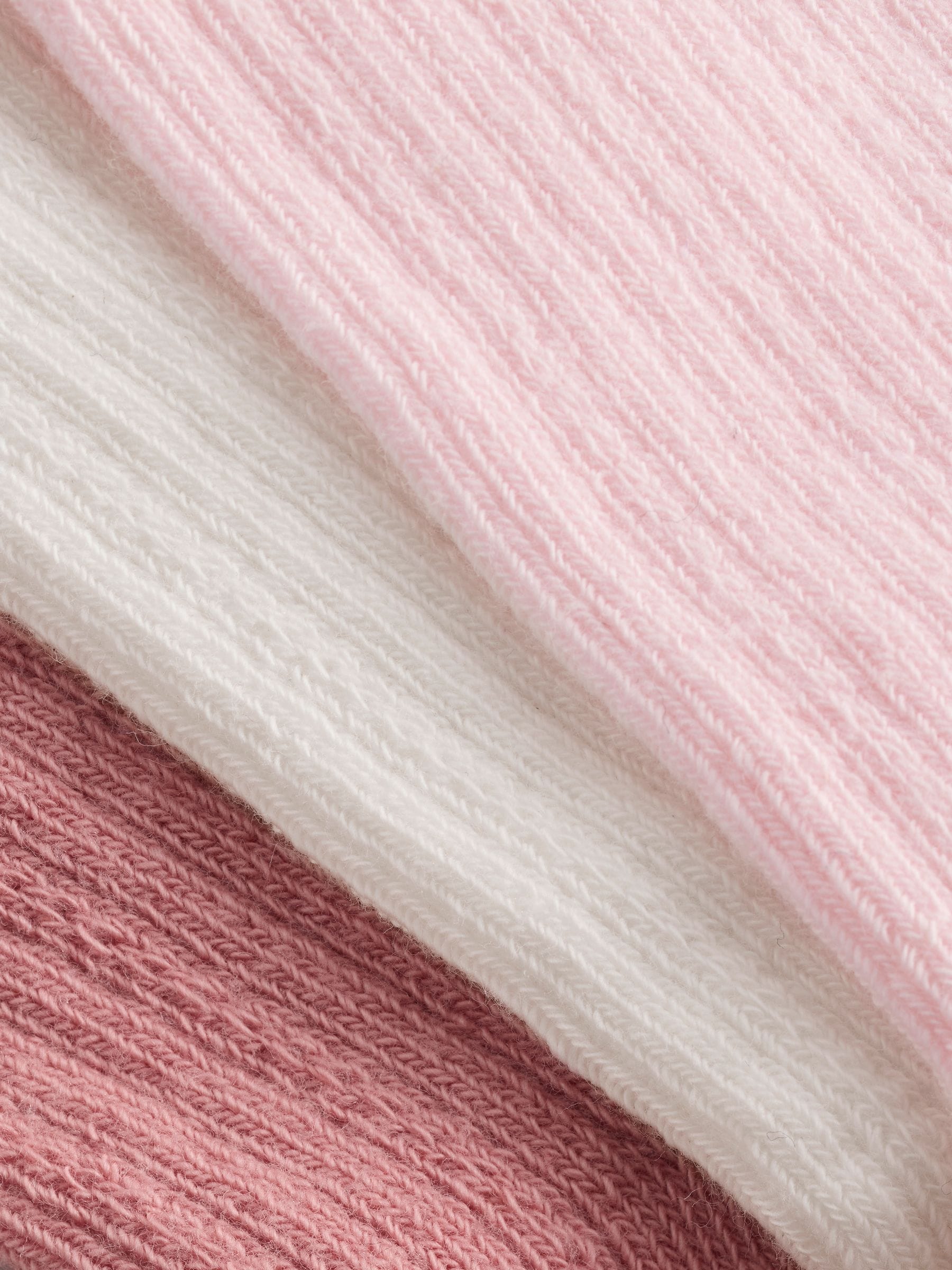 Roze - Set van 3 kniehoge Baby Sokken met Strik (0mnd-2jr)