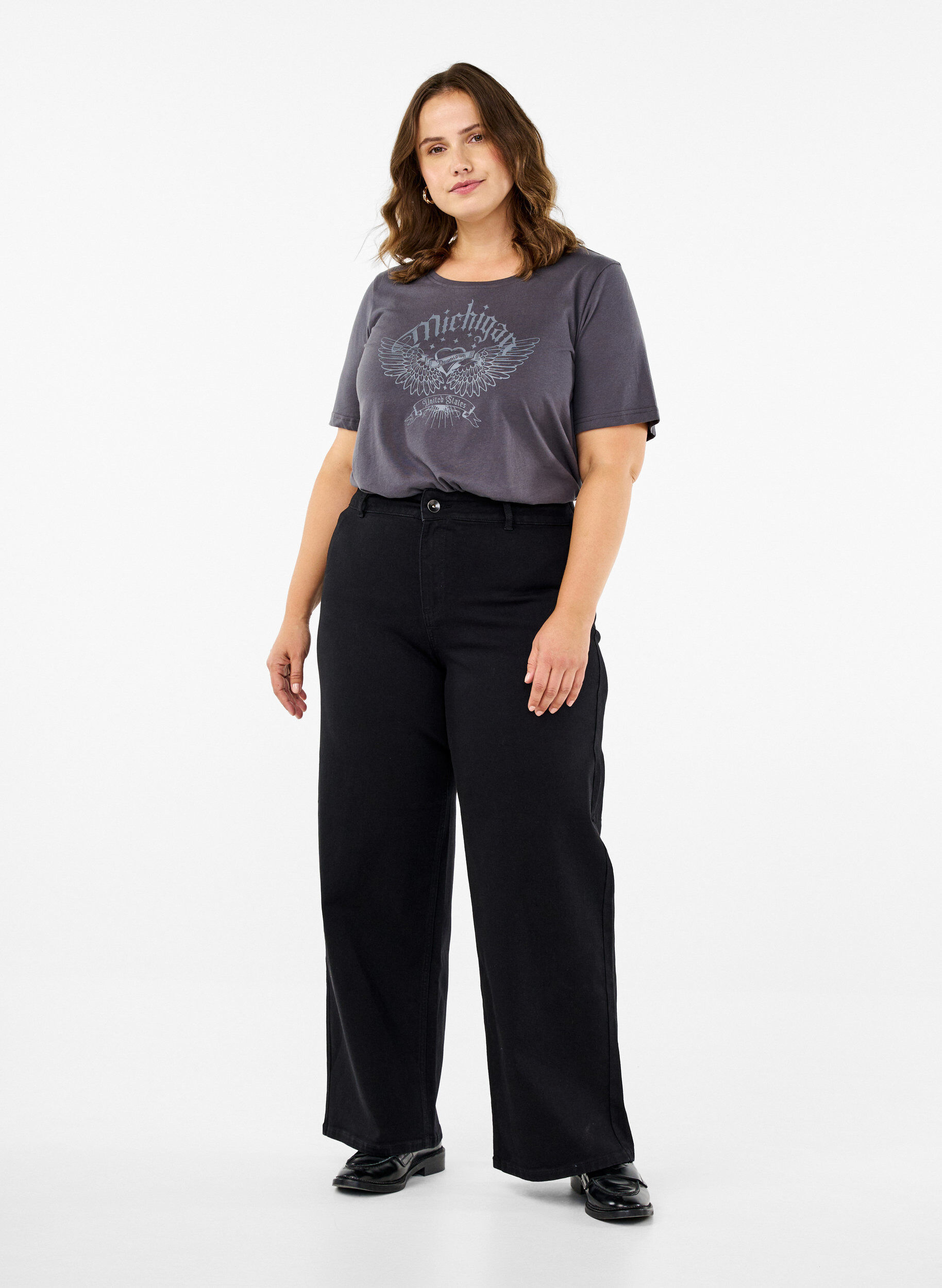 FLASH - Jeans med vide ben