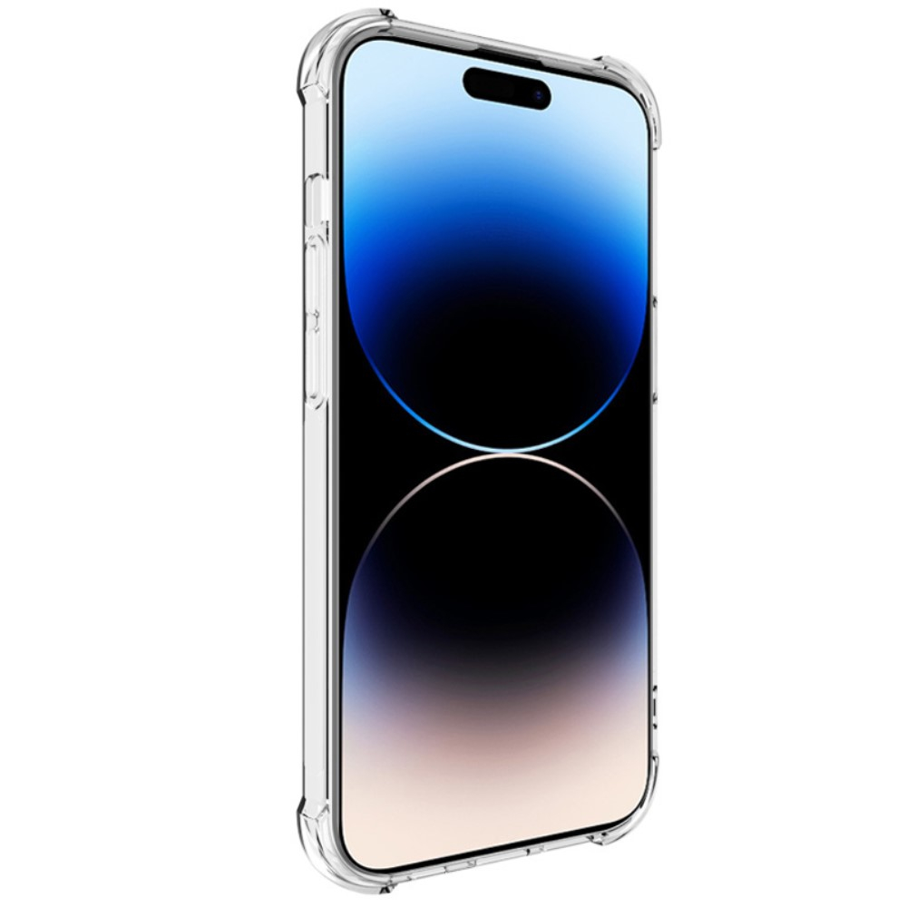 iPhone 15 Pro Max Gummi Hülle Air Cushion Fallschutz   Kameraschutz - Transparent