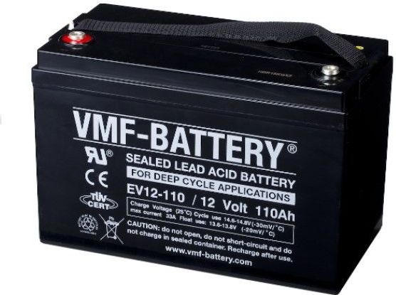 VMF - EV12-110 - AGM Accu - 12 Volt - 110 Ah - Geschikt voor Cyclische Ontlading