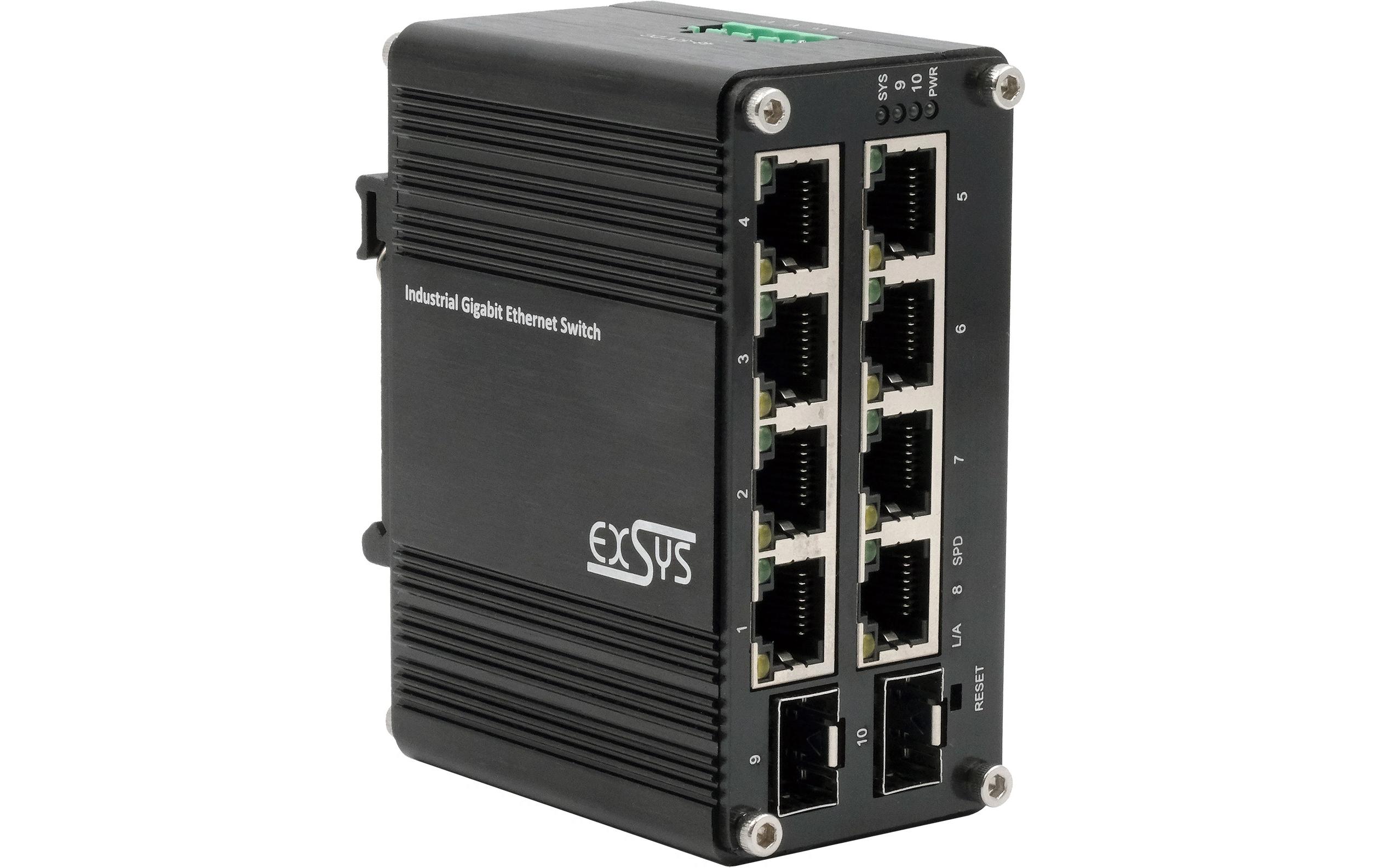 Switch EX-62035M-SFP 10 Port<br>Mini 10-Port Industrial Gigabit Switch