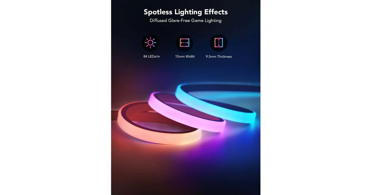 GoveeLED Neon Rope Lights for Desks ledstrip  (3 meter, Wifi, Bluetooth)