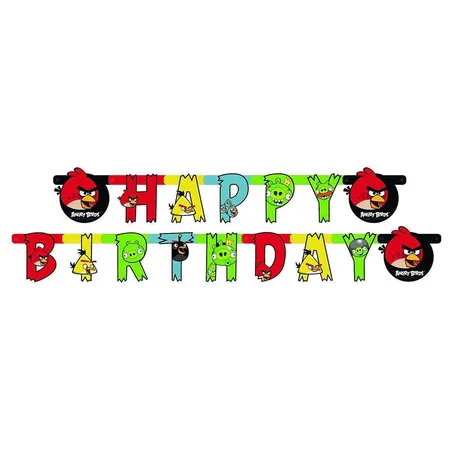 amscan Partykette Angry Birds, 180 cm lang