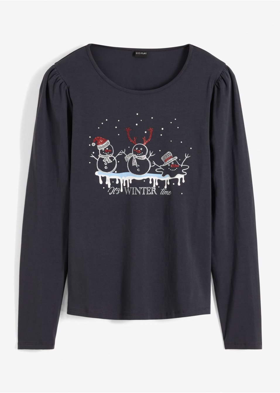 T-shirt manches longues avec motif de Noël