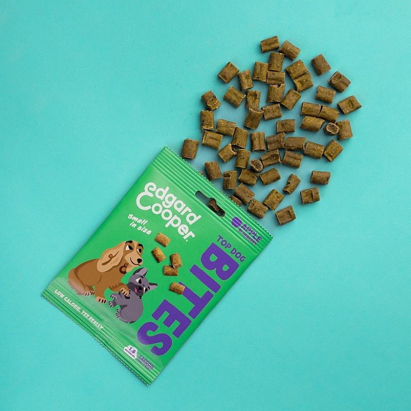 Edgard & Cooper Top Dog Bites Appel & Bosbes 50 gram small | 13526