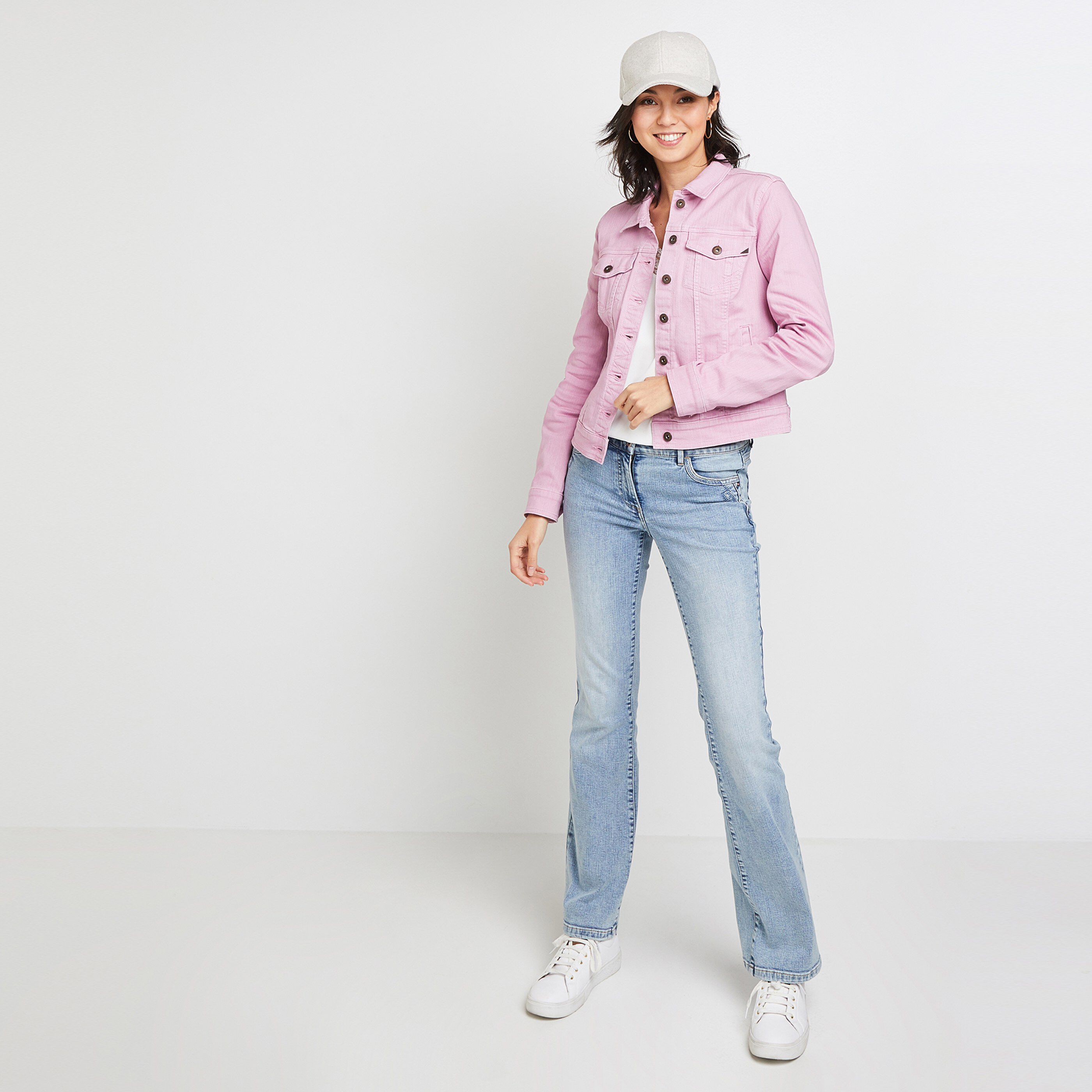 Veste en jean femme - VIOLET CLAIR