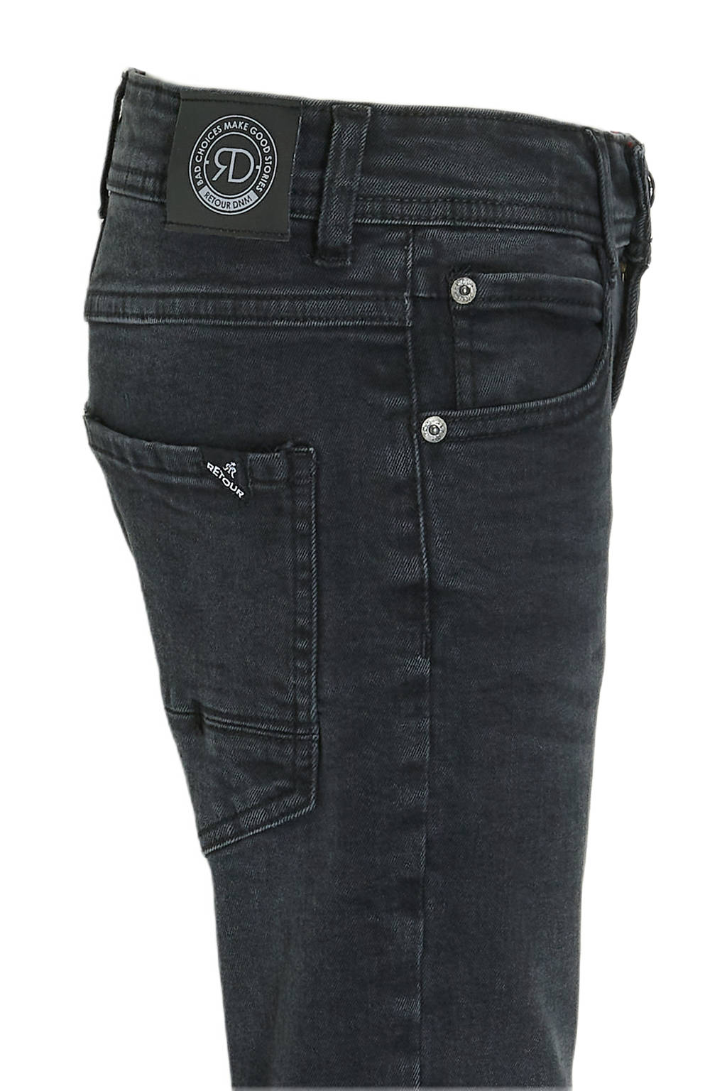 Retour Jeans tapered fit jeans Wyatt black denim