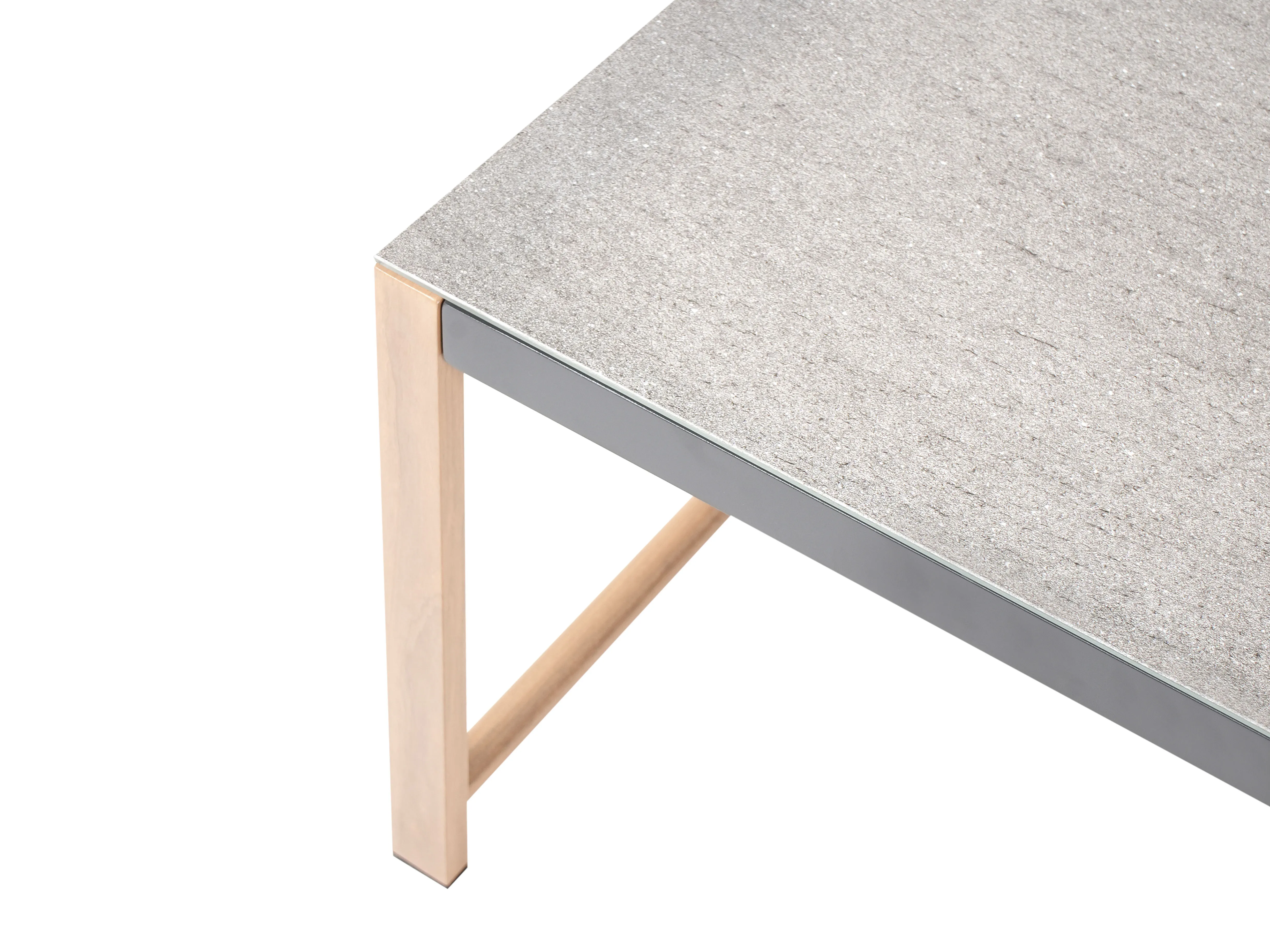 Loungeset met tafel en ottomaan 5-zits NOLA Metaal Grijs
