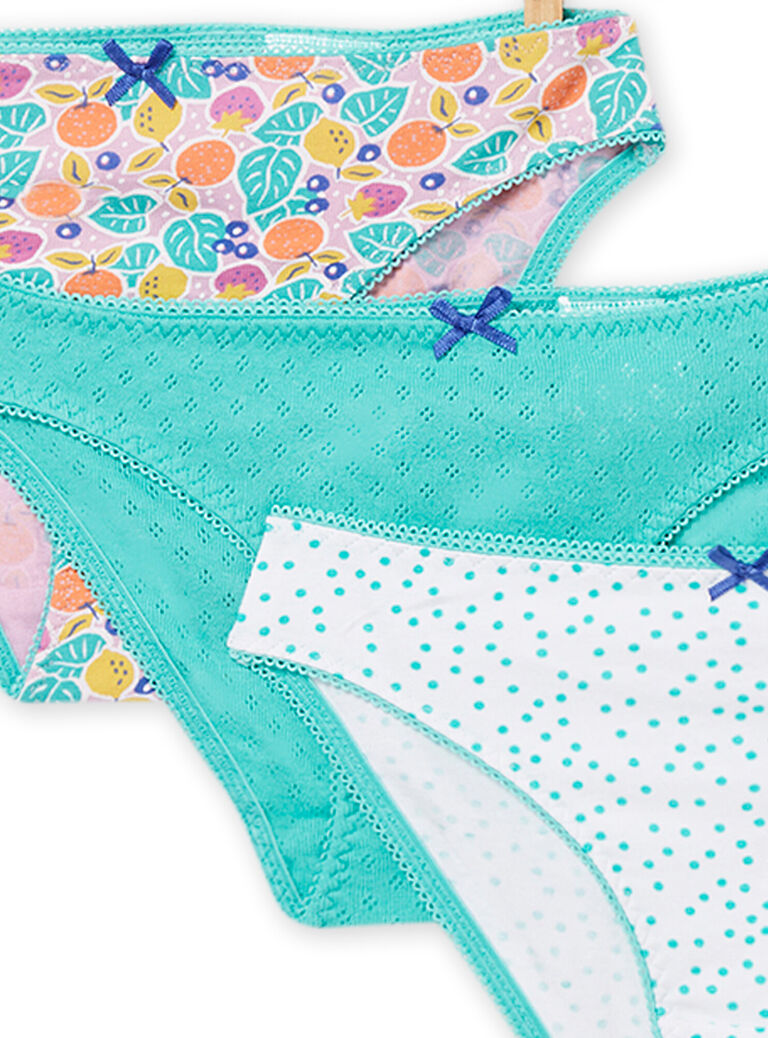 Lot de 3 culottes fantasie enfant fille