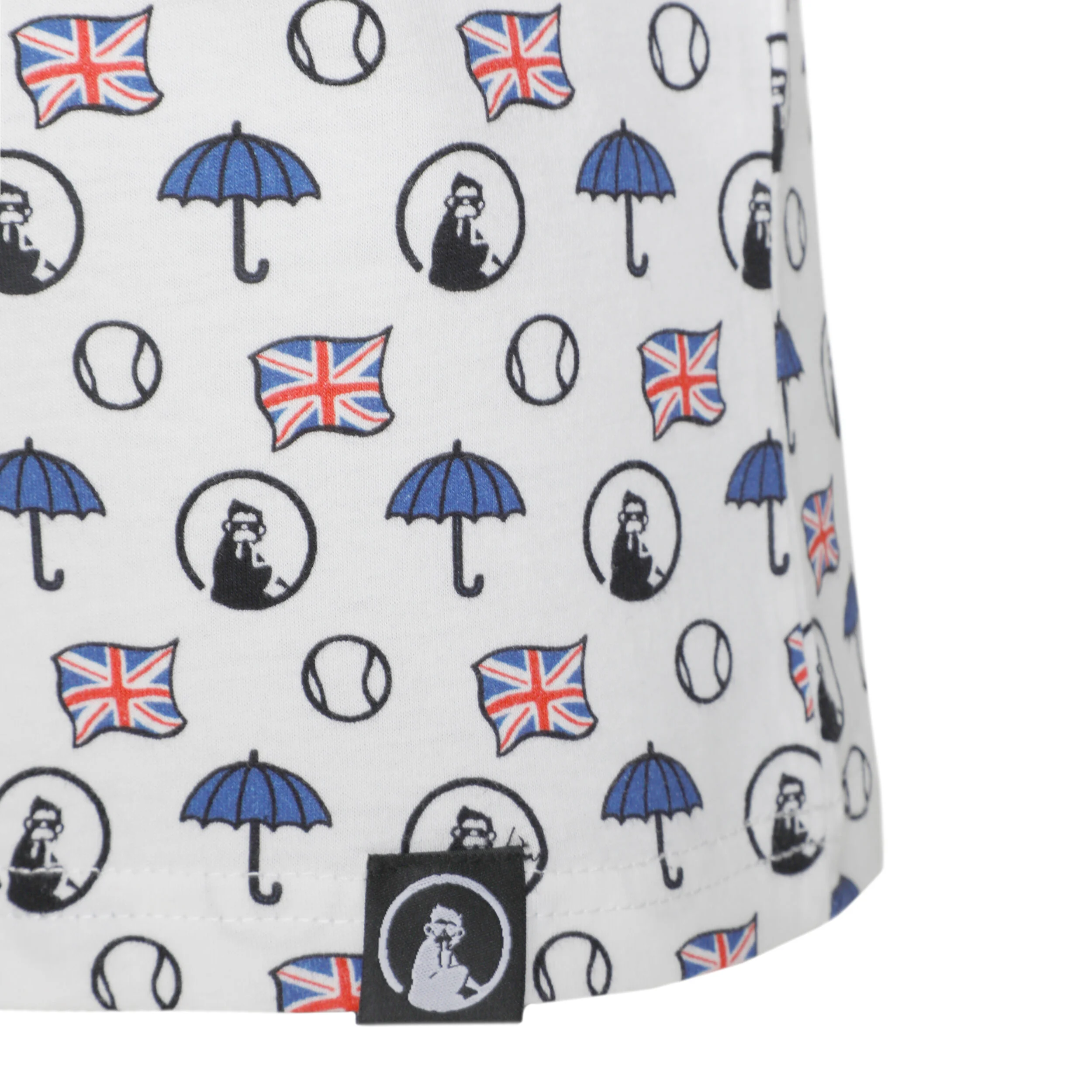 Quiet Please London Statement T-shirt Hommes - Blanc , Multicouleur