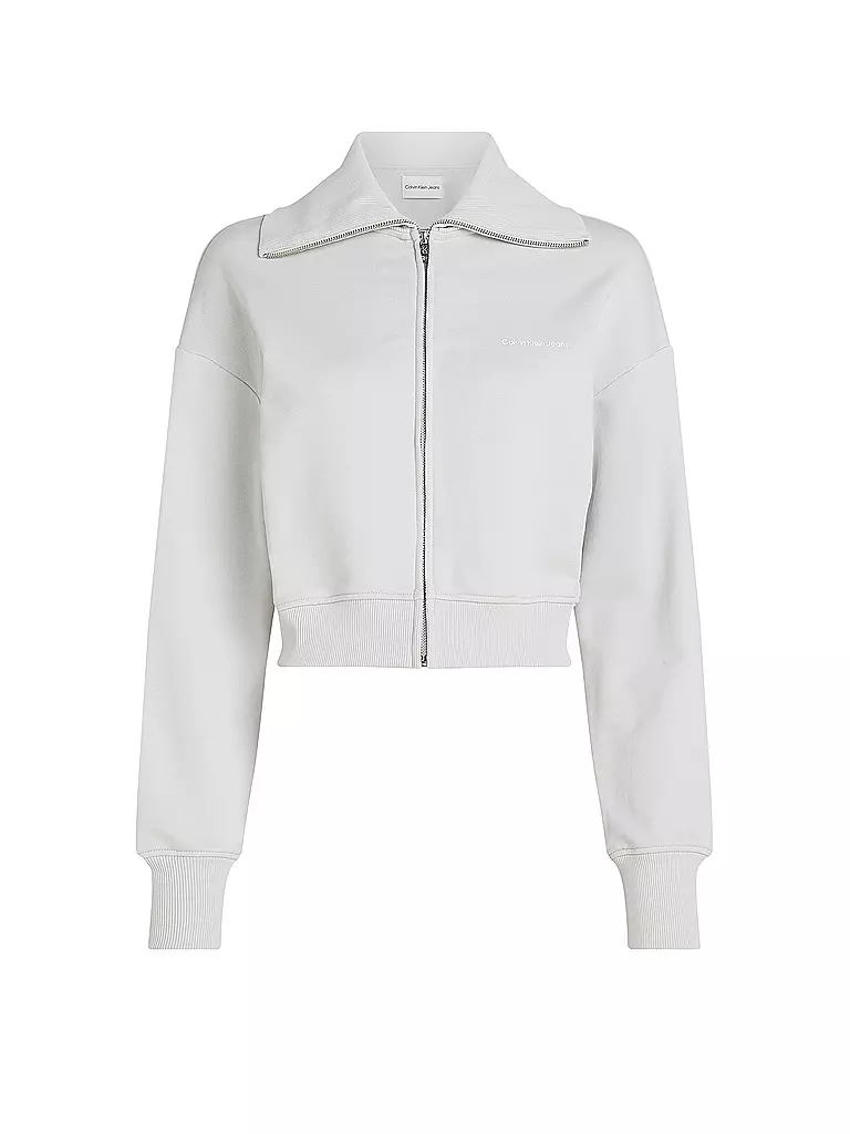 CALVIN KLEIN JEANS Sweatjacke  hellgrau