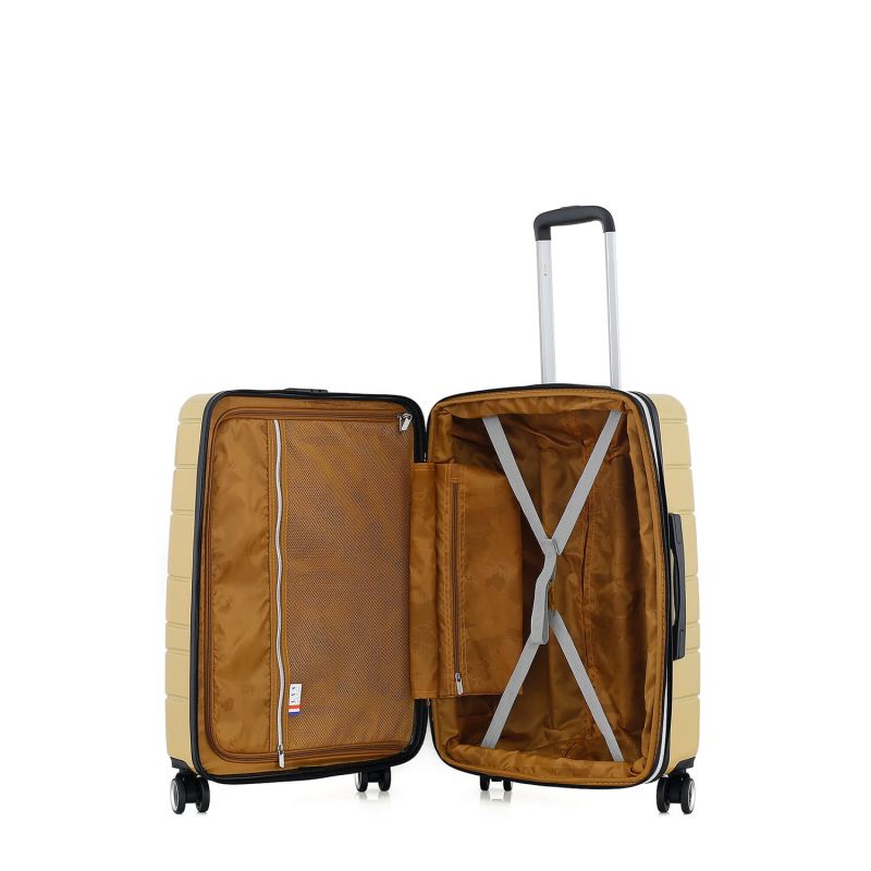 Valise cabine rigide 393 Extensible 55 cm Moutarde