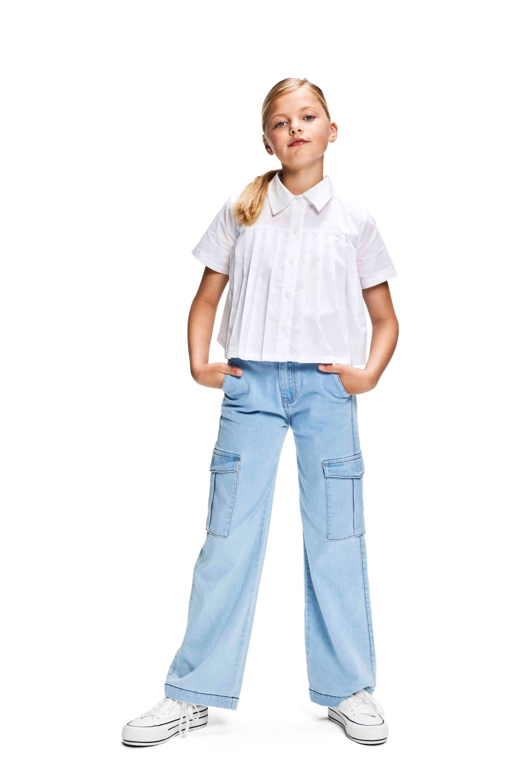 Retour Jeans blouse Fee wit