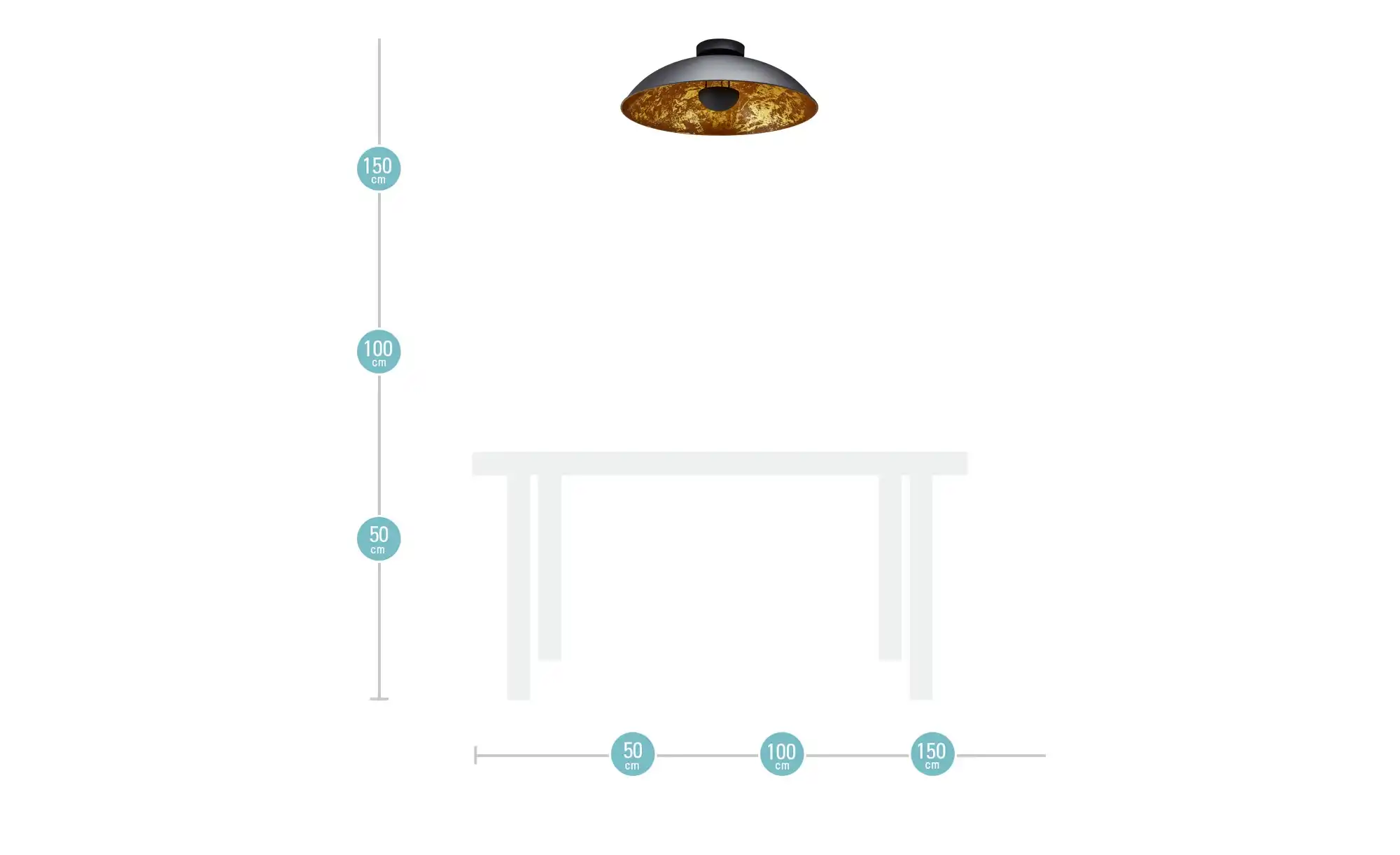KHG Retro-Deckenleuchte