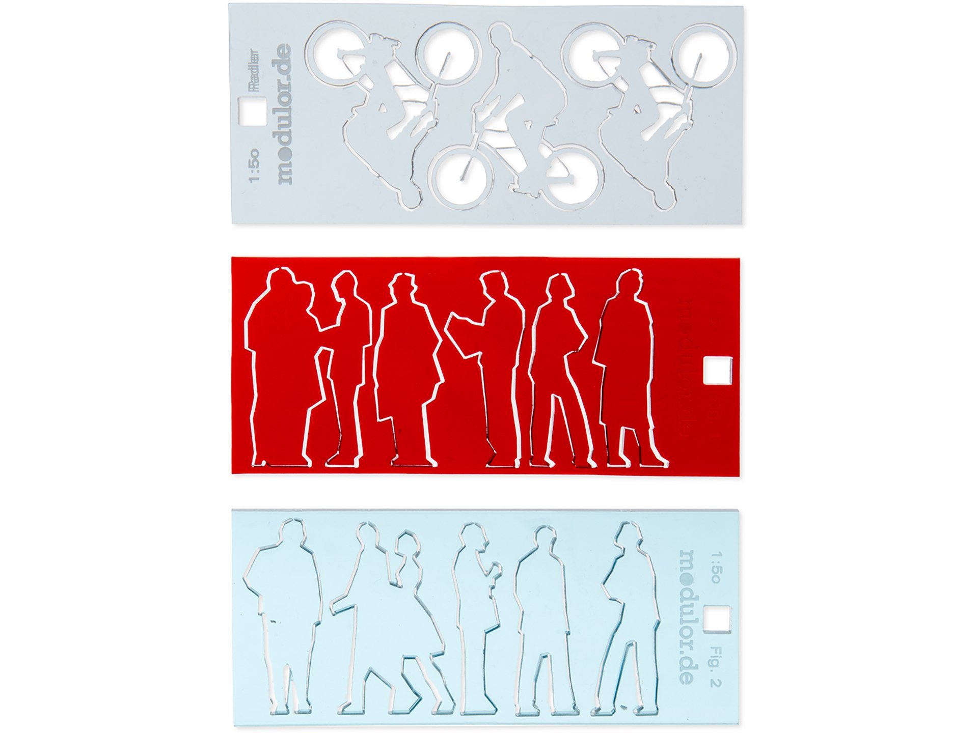 Acrylglas Silhouetten-Figuren, gelasert, 1:50