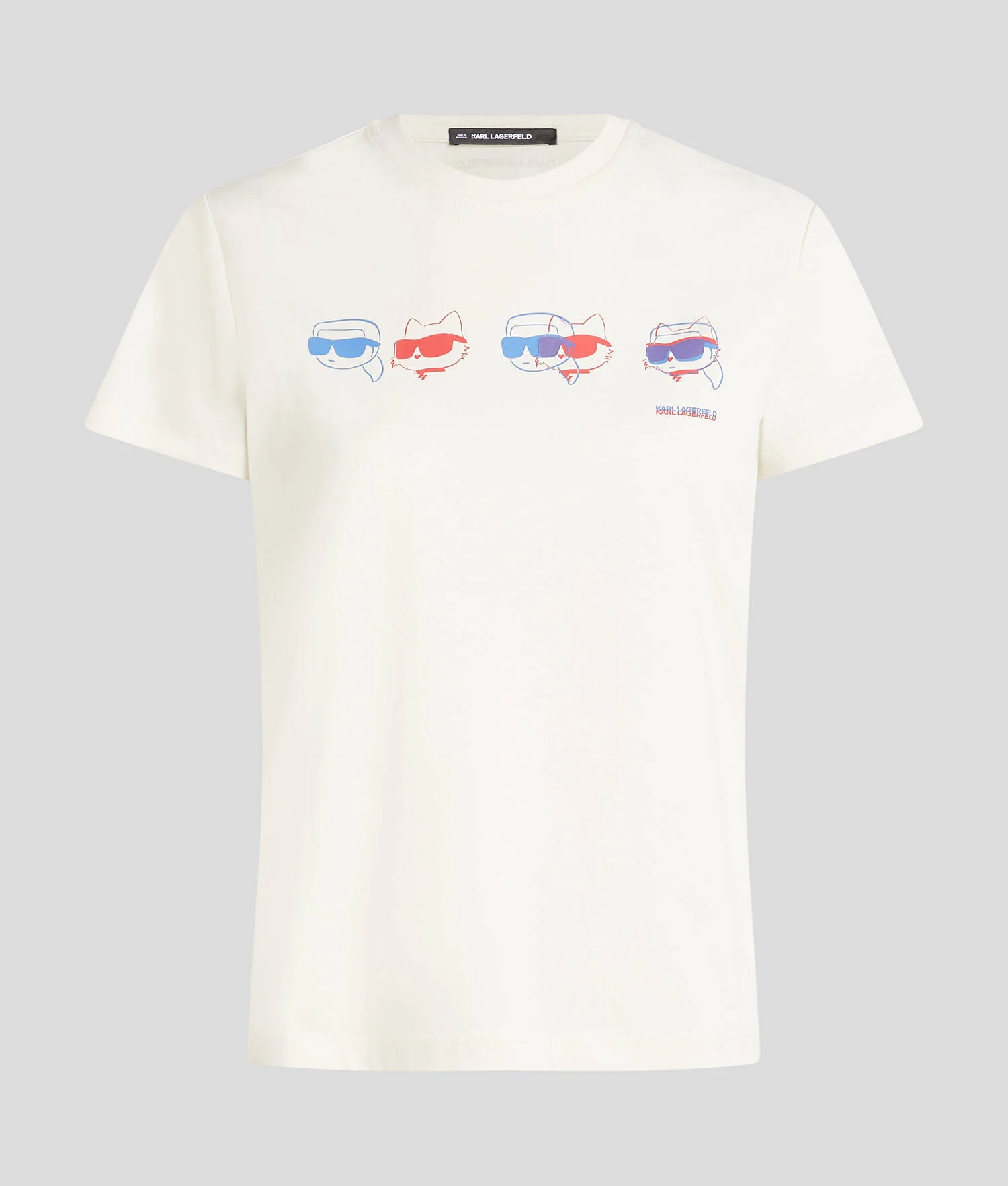 T-SHIRT IKON AUX COULEURS VIVES - Crème Cannoli