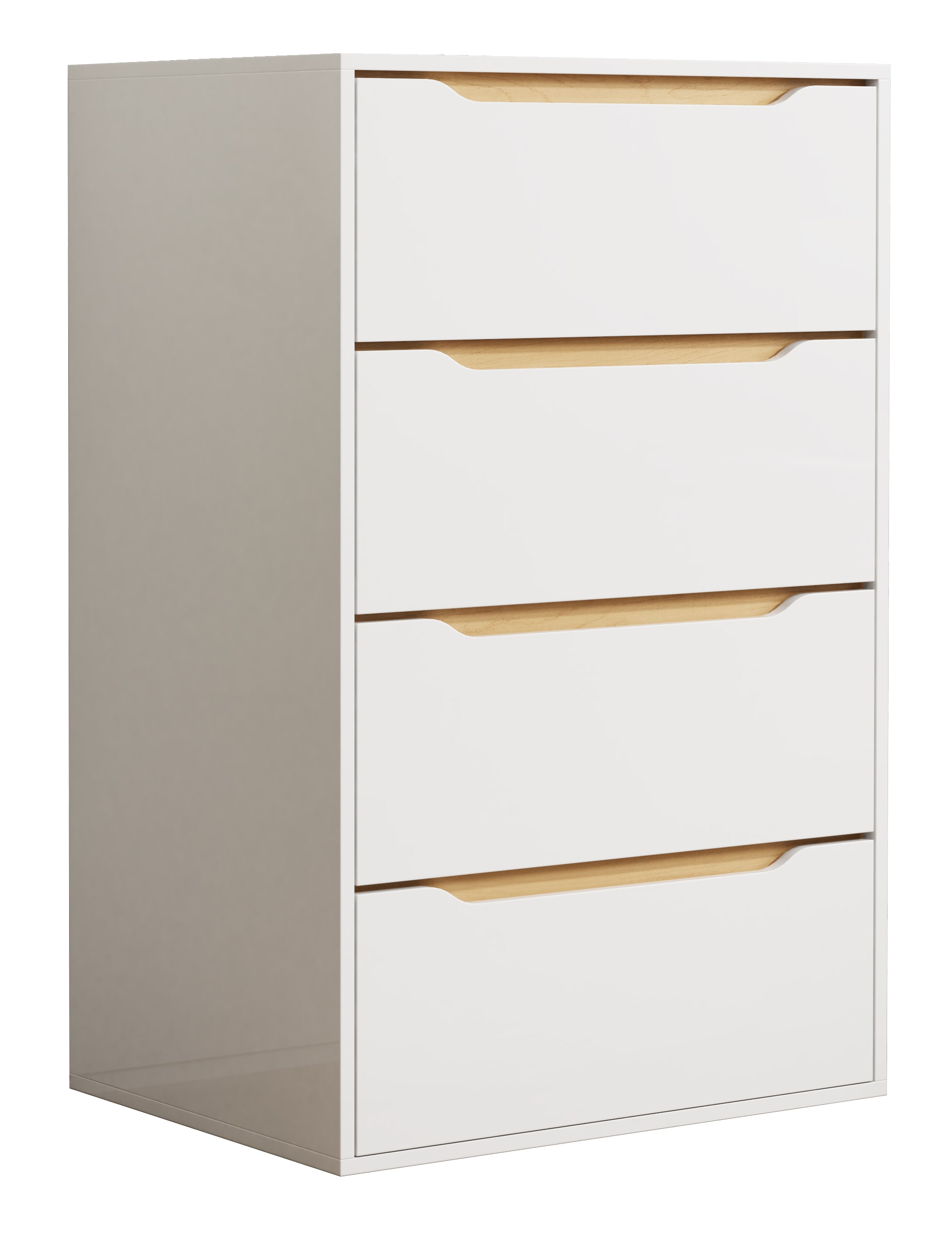 VCM Holz Kommode Sideboard Nachttisch Schrank 4 Schubladen Malira XL