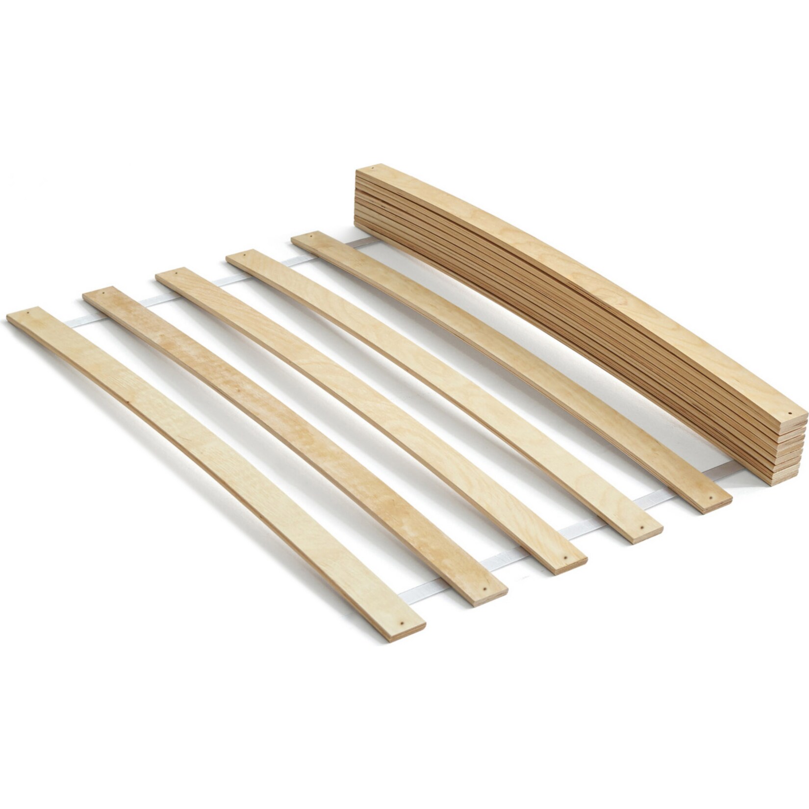 TiCAA Lattenrost Rollrost mit Federleisten Birke 80 x 160 cm