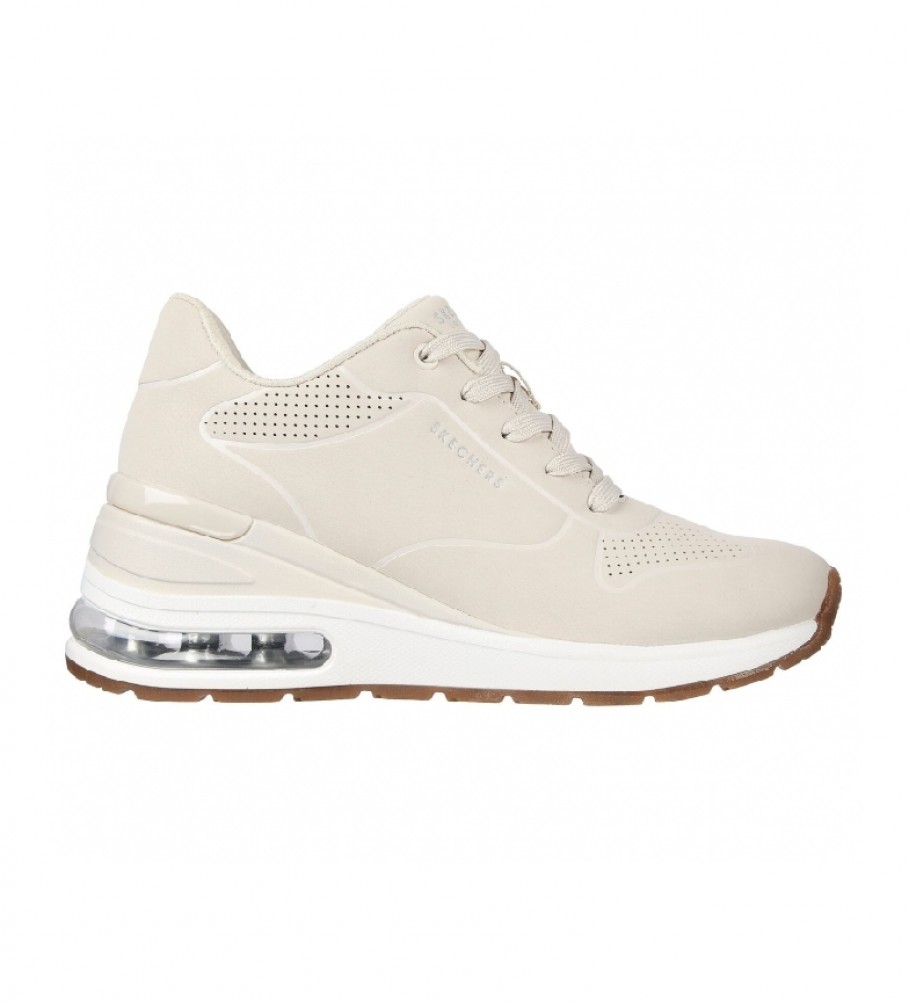 Tênis Skechers Million Air Lifted, Off-White - Altura do salto: 6,5 cm -