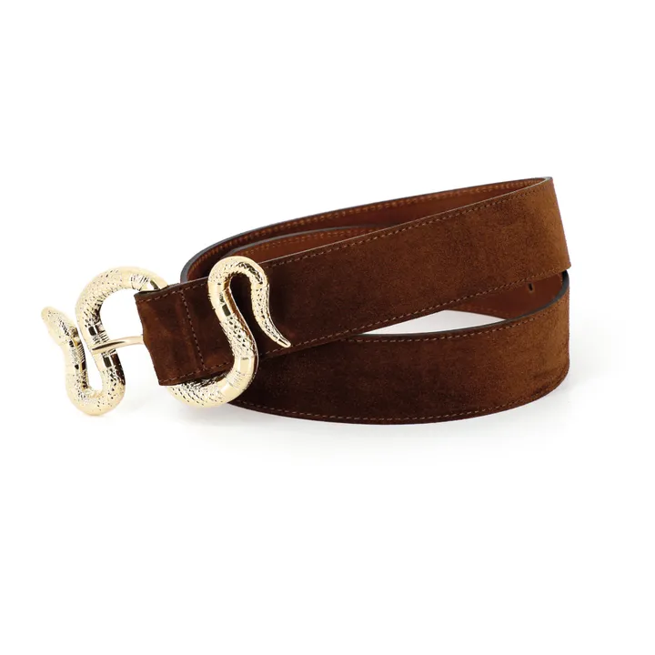 herbert frère soeur Ceinture Crush Velours | Marron