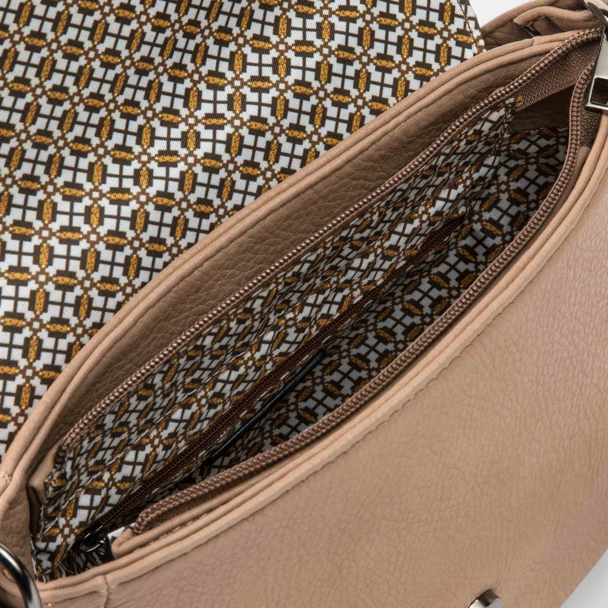 Sac bandoulière taupe