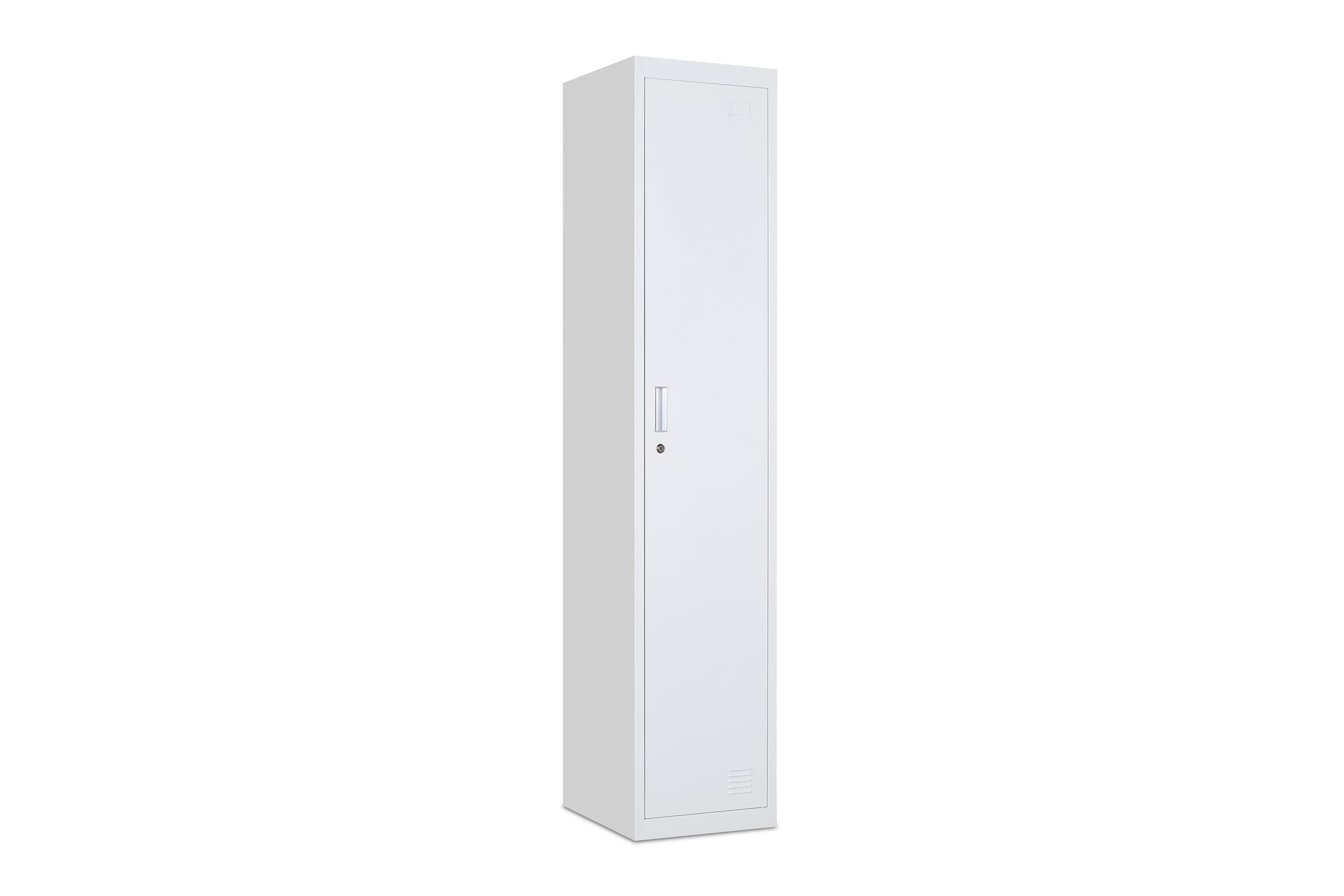 Garderobe Spind 1 Türe 38 x 185 cm weiss